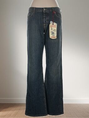 NWT Vintage Y2K Lucky Brand Easy Rider Boot Cut Jeans Made in USA Sz 31